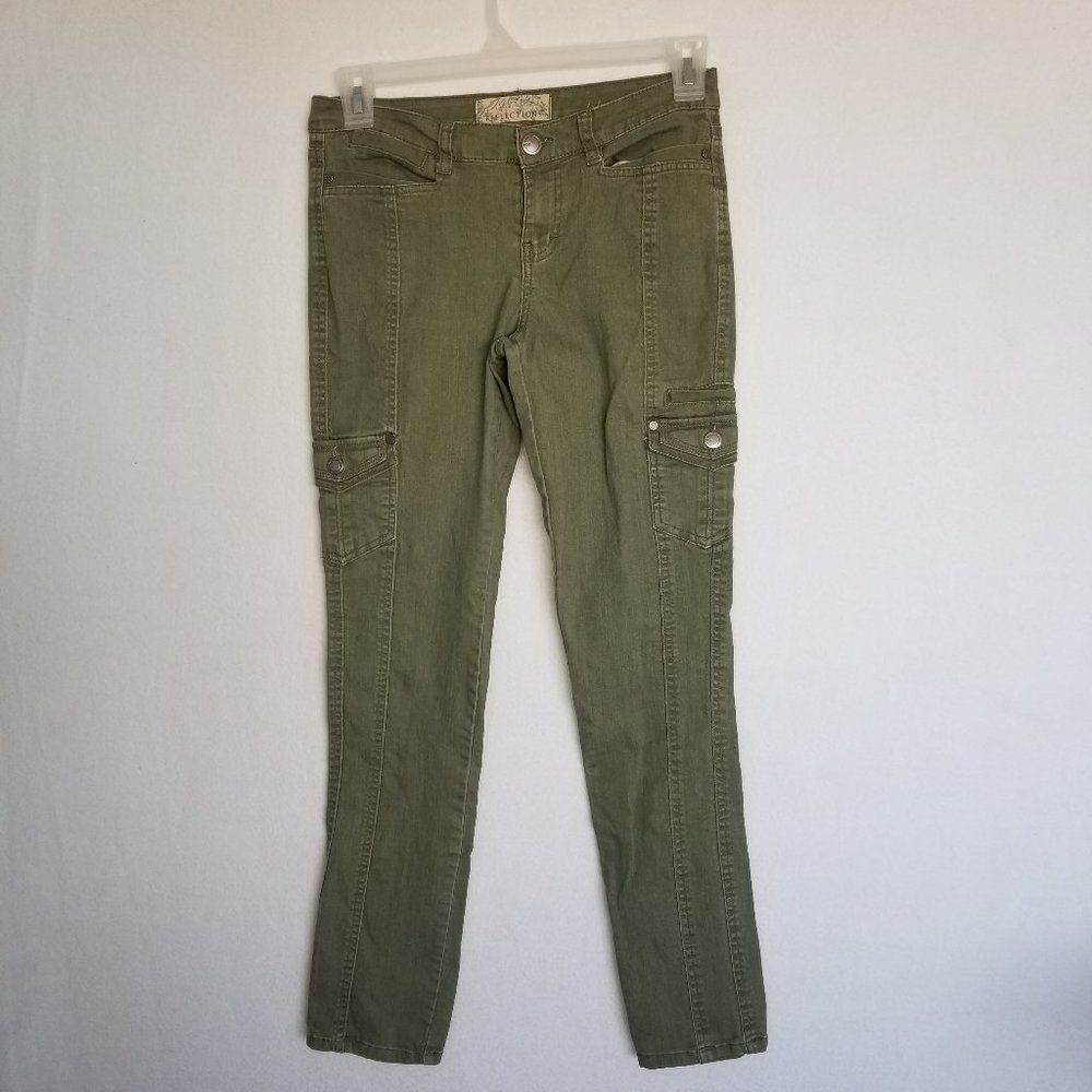 Natural Reflections Jeans Women's 4 Olive Green Skinny